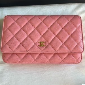 Chanel Wallet on Chain Coral 23K